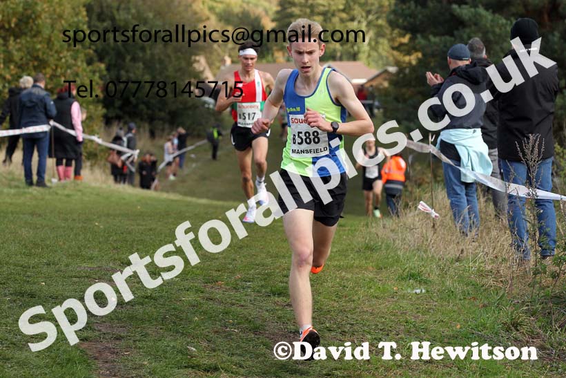 Junior mens 2021 National Cross Country Relays, Berry Hill Park, Mansfield. Photo: David T. Hewitson/Sports for All Pics